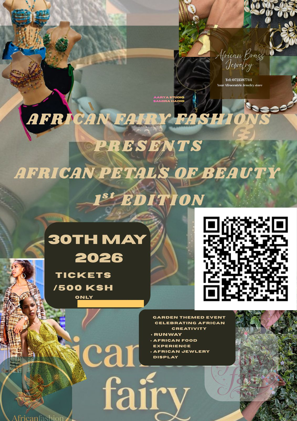 Africa  petals  of beauty  fashion show